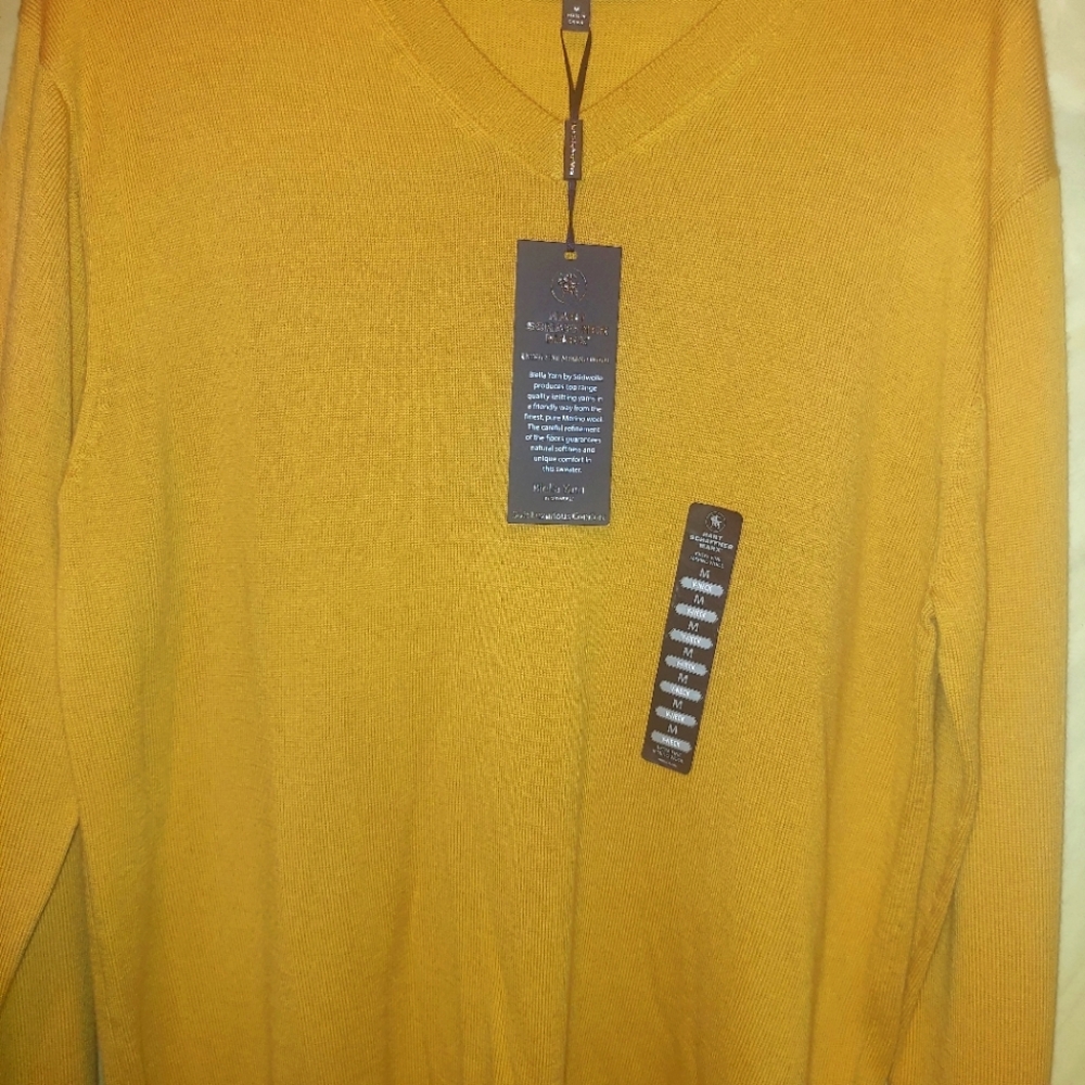 Hart Schaffner Marx Extra Fine Merino Wool Sweater, Size Medium